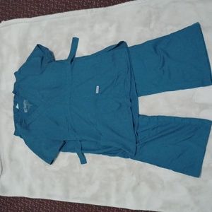 Teal scrubs